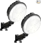 LED Barn Light 2 Packs, 150W 20000LM Yard Area Lights Dusk to Dawn Outdoor Lighting with Upgraded Photocell 6500K Adjustable Angle Daylight IP66 Waterproof Street Lights for Farmhouse/Garage