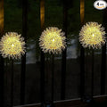GUOCHENG Dandelion Solar Garden Lights, 4 Pack Solar Metal Dandelion Light, Waterproof Firefly Lights Outdoor for Garden Patio Yard Pathway, Gifts for Women Mother's Day(4pack)