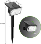 LANSOW Solar Spot Lights Outdoor Color Changing, [7 Modes/8 Pack] Christmas Landscape Spotlights, Solar Lights Outdoor Waterproof, Solar Powered Flood Lights for Outside Yard Garden Pathway