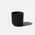 Veradek Round Black Plastic Planter Pots for Indoor/Outdoor Garden Use, with Drainage Holes, Suitable for Small to Large Succulent Plants, Flowers, Modern Interior Plants