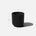 Veradek Mason Series Lima Planter - Round Planter for Indoor or Outdoor Porch/Garden | Made from Plastic-Stone Composite with Drainage Holes | Modern Décor for Succulents, Flowers, Small Plants