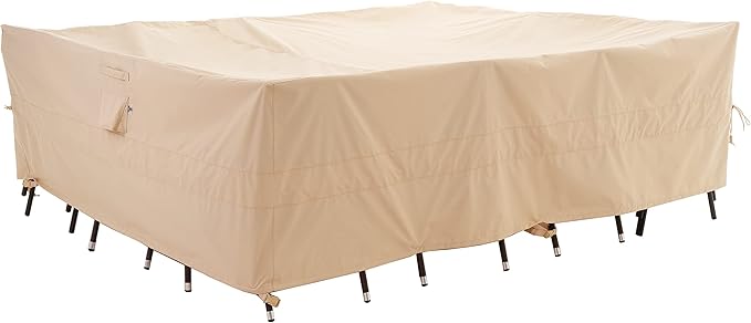 WJ-X3 Extra Large Patio Furniture Set Covers Waterproof, Outdoor Table Cover by WJ-X3