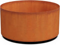Plantercraft Large Round Planters for Outdoor Plants | 24" Dia x 12" H Corten Steel Planter | Extra Large Outdoor Planters & Metal Raised Garden Bed for Patio or Landscape
