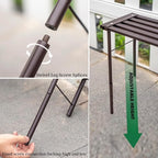 SBDSBD OUTEROOM Metal Plant Stand, Rust-proof Aluminum Flower Pot Stand, Plants Display Stands Decoration Racks for Living Room Balconies and Gardens (60 Ebony)