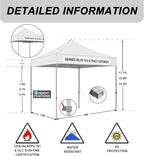 Eurmax USA Standard 10x10ft Patio Pop Up Canopy Tent - Image 2