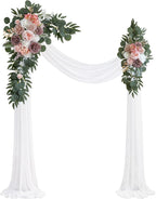 Artificial Flowers Wedding Arch Swag Kit, Dusty Rose, 26 Ft Draping