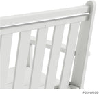 POLYWOOD Vineyard 60" Outdoor Patio Bench, White
