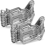 20PCS Galvanized Steel Garden Support Stakes - 4/5 Inch, 20mm, Climbing Vine Trellis Clips for Tomato, Cucumber, Eggplant, Vegetable
