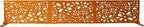 Oakland Living 6 ft. X 4 ft. Orange Freestanding Metal Privacy Screen Room Divider