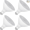 PAR38 LED Flood Light Bulbs Outdoor, 18W (120W Equivalent), Warm White 3000K, Dimmable Weatherproof E26 Base Outdoor Flood Lights for Porch, Yard, Garage, 1800LM, 4 Pack