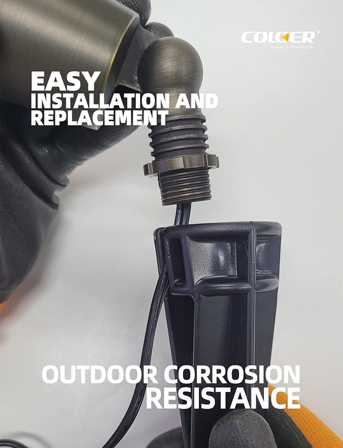In-Ground Light Replacement Stake, 8 Inch PVC, 1/2 Inch NPT Thread