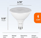 PAR38 LED Flood Light Bulbs Outdoor, 18W (120W Equivalent), Warm White 3000K, Dimmable Weatherproof E26 Base Outdoor Flood Lights for Porch, Yard, Garage, 1800LM, 4 Pack