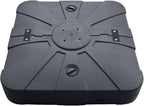 EliteShade USA 33" x 33" Offset Patio Umbrella Base Sand/Water Filled Square Umbrella Stand,Black