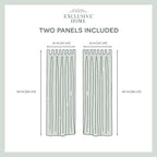 EXCLUSIVE HOME Cabana Solid Indoor/Outdoor Light Filtering Hook-and-Loop Tab Top Curtain Panel Pair, 54"x120", Taupe