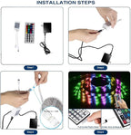 DAYBETTER Led Strip Lights 16.4ft Waterproof Color Changing Led Lights with Remote Controller