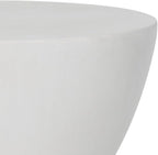 Safavieh Outdoor Collection Athena Modern Concrete Dark Grey Round 17.7-inch Accent Table