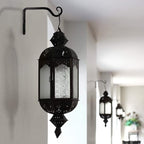 2 Pack 6 Inch Plant Hanger Indoor Outdoor, Hanging Plant Bracket Wall Hooks Decorative Plant Hangers, Bird Feeders, Wind Chimes, Plant Baskets, Black