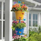 hogardeck Garden Decor for Outside, Set of 20 Metal Butterfly Decorative Garden Stakes for Spring Decor, Yard Art Garden Decorations for Outdoor Lawn Pathway Patio