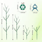 15 Pack Stackable Plant Support Stakes, Garden Trellis for Climbing Plants Indoor and Outdoor Use, Plant Accessories for Potted Plants Monstera, Plant Sticks for Climbing Plant Stems