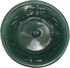 W&W Orchid Pot with Holes and Saucer for Repotting, Green, 5.5 Inches