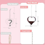 Metal Plant Hangers Indoor and Outdoor: Easter Gifts for Mom Women Her Wife Garden Lovers Birthday - Heart Shape Hanging Planters for Window Wall Living Room Office Decor(Rustic)