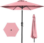 Best Choice Products 10ft Outdoor Table Compatible Steel Polyester Market Patio Umbrella w/Crank and Easy Push Button Tilt