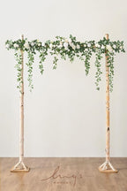 Artificial Wedding Arch Flower Garland 6.5 ft Silk White Sage Green