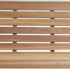All Things Cedar Wooden Porch Swing, Outdoor Patio Furniture, 6 Foot, Natural