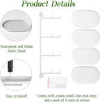 Window Rotating Plant Stand Shelf Indoor White Metal Floating Shelves 4-Tier Wall Mount Plant hanger Holders for Wall Planter Modern Home Decor window sill gifts