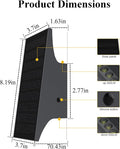 Solar Wall Sconce Lights, 3000K 700LM Dimmable Outdoor, 2-Pack