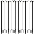 10 Pack String Light Poles,10 Ft Light Poles for Outside String Lights,Outdoor Lights Pole with Fork,Metal Poles Stand for Patio Deck Backyard