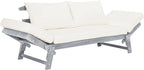 Safavieh PAT6745A Outdoor Collection Tandra Grey Modern Contemporary Daybed Day Bed