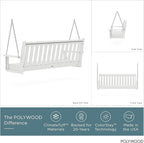 POLYWOOD GNS60WH Vineyard 60" Swing, White