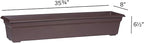 Root & Vessel 16363, Brown, Countryside Flower Box Planter, 36-Inch