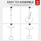 Pub Table 40 Inch Height Cocktail Table Round Bistro Bar – 40in
