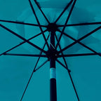Sunnyglade 9' Patio Umbrella Outdoor Table Umbrella with 8 Sturdy Ribs (Teal Blue)