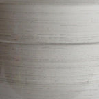 Garden Elements Indoor/Outdoor Glazed Brushed Happy Plastic Planter, Large, Cream, 15"