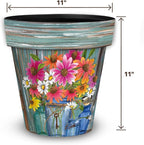 Briarwood Lane Farm Fresh Flowers Medium Planter