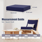 Cushion Covers 8 Pack Navy Blue Stretch Fit for 16 to 22 Inch Cushions