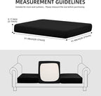 Sofa Covers, Stretch Outdoor Cushion Slipcovers, 12-Piece Set