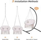 Goutime Hammock Chair, Macrame Hanging Swing Chairs - Image 6
