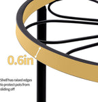 Plant Stand,5 Pack Heavy Duty Flower Pot Stands,Metal Decoration Racks,Round Plant Shelf for Planter Outdoor and indoor (Black)