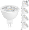 Mlambert 4 Pack MR16 LED Bulbs 50W Halogen Equivalent 2700K,5W GU5.3 MR16 12V Spotlight Bulb,Non-Dimmable,45°Beam Angle for Landscape Track Light Recessed