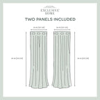 Exclusive Home Canopy Stripe Indoor/Outdoor Grommet Top Curtain Panel, 54"x84", Teal / White, Set of 2