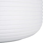 SAFAVIEH Outdoor Collection Nardo White Cement Ficonstone Planter Pot