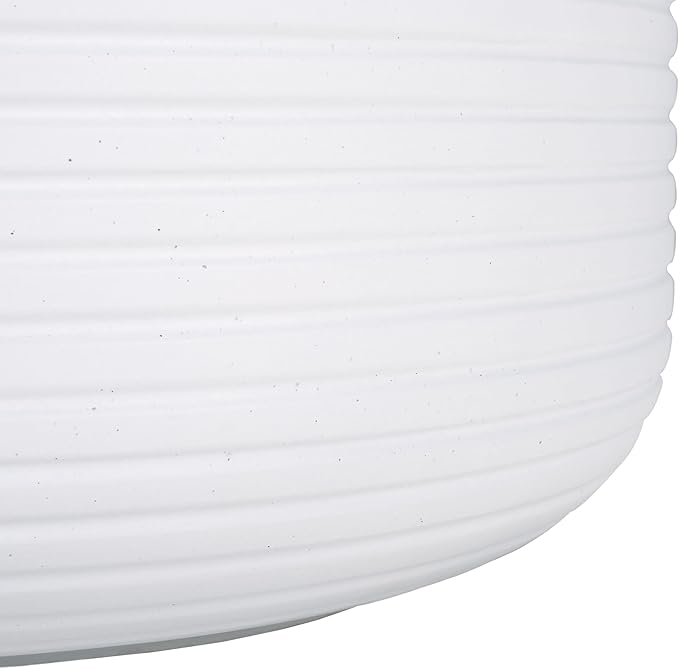 SAFAVIEH Outdoor Collection Nardo White Cement Ficonstone Planter Pot