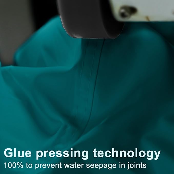LOVE STORY Waterproof 10' x 10' Rectangle Turquoise Blue Sun Shade Sail Cannoy UV Resistant for Outdoor Patio Garden Backyard (We Make Custom Size)