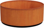 PLANTERCRAFT Corten Steel Metal Planter Box, Round Sizes, Modern Garden Steel planters for Commercial and Residential Outdoor Use.