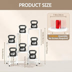 LASZOLA 7 Tiered Folding Plant Stand Indoor for Multiple Large Planter, Tall Heavy Duty Adjustable Rack with Rust Proof Plastic Shelving, Sturdy Vertical Tree Organizer for Narrow Inside Floor, White