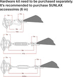 SUNLAX Sun Shade Sail 13' x 13' x 13' Butter Cream Triangle Canopy Sail Shade Cover UV Block Permeable Sunshade Outdoor for Patio Backyard (We Make Custom Size)